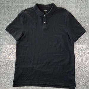 Men's Black Polo Shirt Large Sonoma